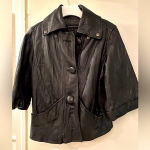 Black leather Bagatelle jacket